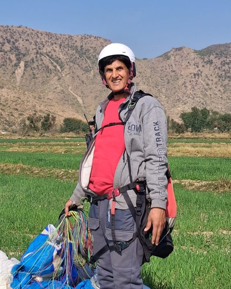Muhammad Zubair Khan at a Let's Fly landing field